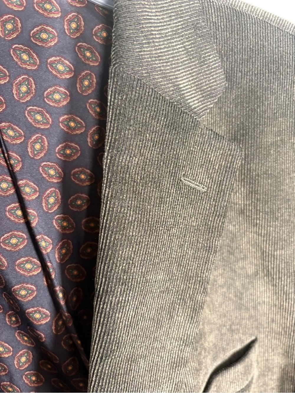 Chaps Dark Olive Corduroy Sport Coat Size 46R